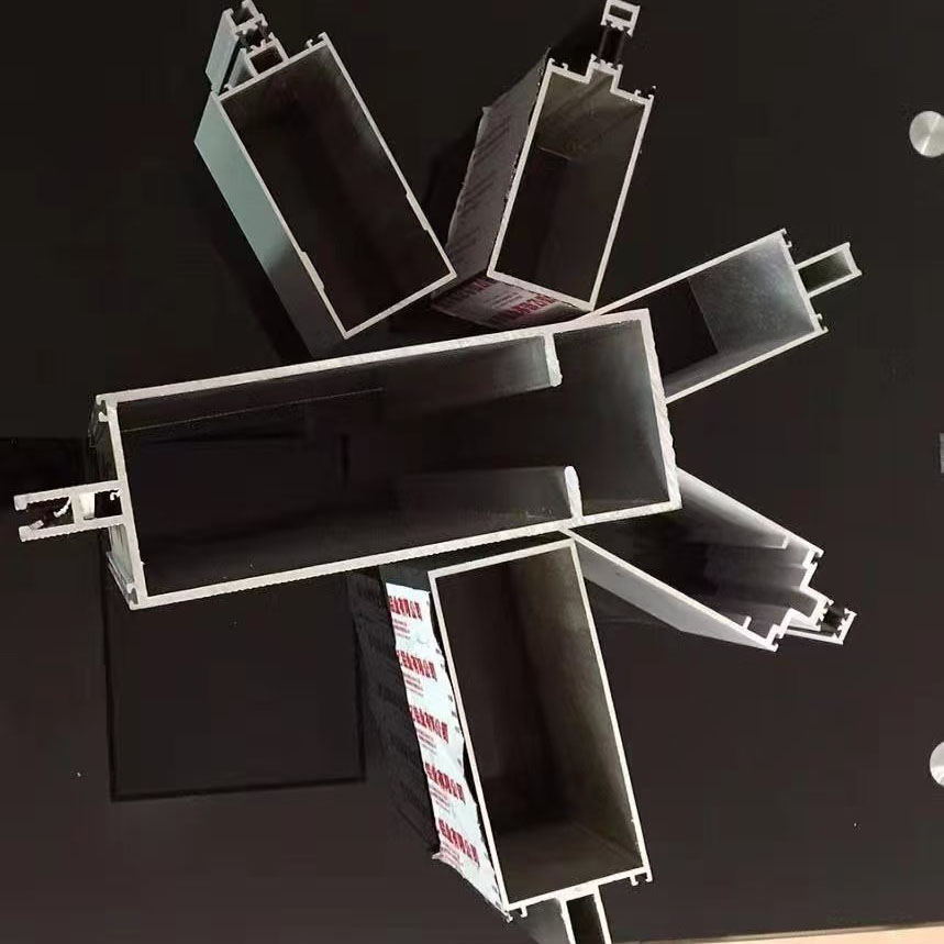 Aluminum Alloy Exposed Frame Glass Curtain Wall Profile